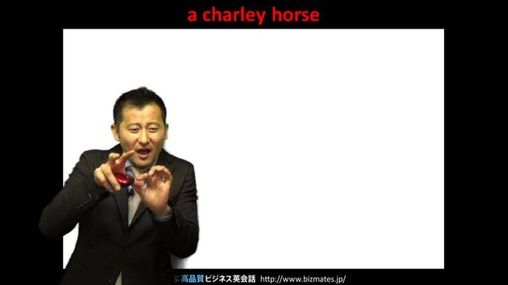 Bizmates無料英語学習 Words & Phrases Tip 187 “a charley horse”