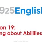 925 English Lesson 19 – How to Talk about Ability in English | Business English