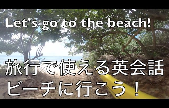 ハッピー英会話レッスン#82海外旅行で使える英語／ビーチに行こう！with  英会話リンゲージ