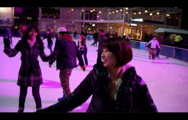 NYCでアイススケート♪ Ice Skating @ Bryant Park!〔# 093〕