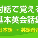 聞き流し・対話で覚える基本英会話集（日本語→英語音声付）