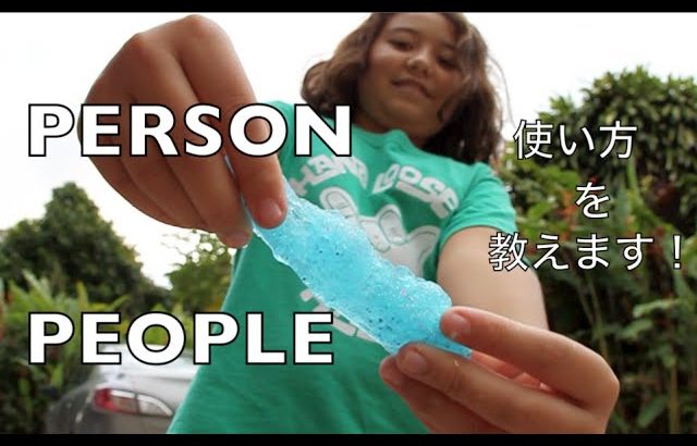 ハッピー英会話レッスン#105 /People VS Person with  英会話リンゲージ