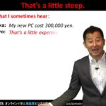 Bizmates無料英語学習 Words & Phrases Tip 196 “That’s a little steep.”