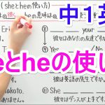 【英語】中1-7 sheとheの使い方