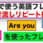 会話で使う英語フレーズ＃9　（聞き流しリピート練習）【Are youを使ったフレーズ、Forを使ったフレーズ、OFを使ったフレーズ等】