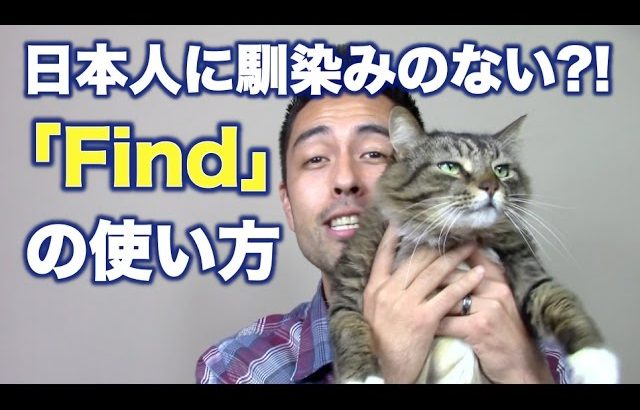 日本人に使われていない「Find」【#83】