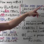 【英語】中1-8 How many の使い方