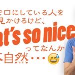 実はネイティブはあまり口にしない「That’s so nice（すごいね）!」【#180】