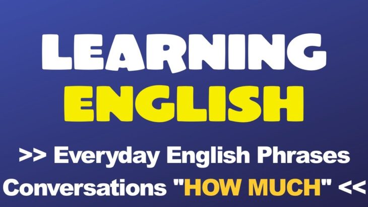 Everyday English Phrases for Conversations to Speak English with How much