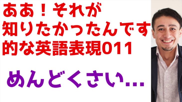 知りたかった英語！ああ、011