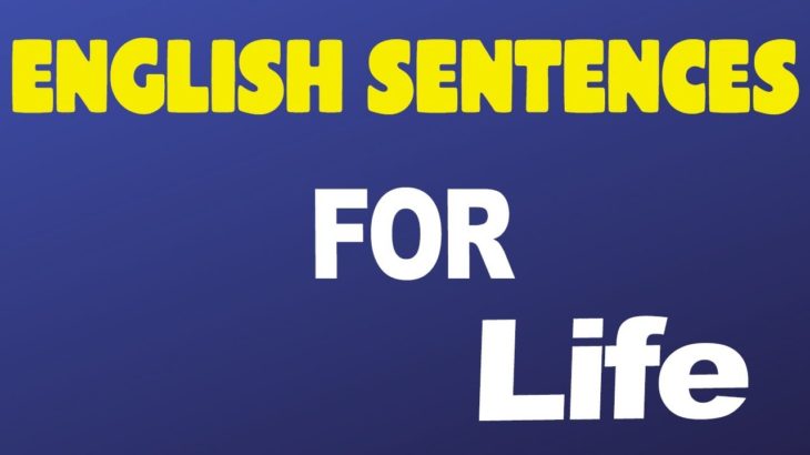 English Sentences for Life Learn English