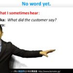 Bizmates初級ビジネス英会話 Point 134 ”No word yet”