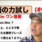 英語の力試し#009 （ Would you like_?）（ 英語で実は、やっと、ところで等）（外国人観光客に使う質問フレーズ）（海外旅行で今すぐ使う１０フレーズ）オールインワン復習編