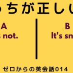 どっちが正しい英語？ゼロからの英会話-ZE-014