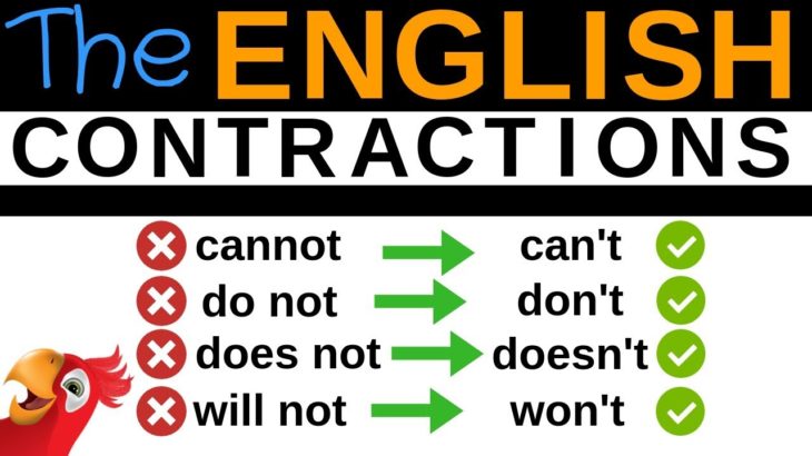 100 ENGLISH CONTRACTIONS ||| Speak Better English ||| Cannot, Can’t, Do not, Don’t,…