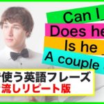 会話で使う英語フレーズ＃５　（聞き流しリピート練習）【Can I ?, Does he?,Is he?A couple of, Can you?等】