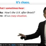 Bizmates初級ビジネス英会話 Point 153 ”It’s chaos.”