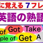 最初に覚える英語の熟語７フレーズ