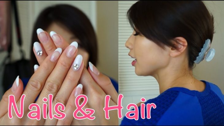 クリスマスネイル & 2秒で髪の毛をまとめる方法w // Xmas nails and 2 second hair trick〔# 277〕