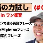 英語の力試し（#014）オールインワン復習編『いくら掛かりますか？ 、おかわりください等、海外旅行でよく使う英語フレーズと日常英語の道案内フレーズ』