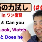 英語の力試し（#017）オールインワン復習編『Can I とCan youの 違い、See, Look,Watchの使い分け方、Is he とdoes he 違い』など