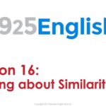 925 English Lesson 16 – Talking about Similarities in English | Business English