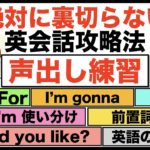 絶対に裏切らない英会話攻略法『声出し練習』日常英会話【１日３０分の英会話】シリーズ０４３（前置詞ForとOF、I’m gonna?、It’s とI am使い分け、Would you like?等）