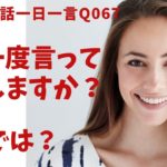 「もう一度言ってもらえますか？」は英語でなんて言うでしょう？ネイティブ発音と英語表現が身につく英語英会話一日一言-Q067