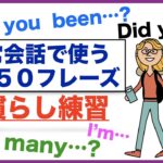 日常会話で使う英語５０フレーズの口慣らし練習(003)Have you been…?、Did you …?、How many…?、I’m…