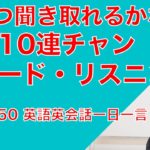 スピード・リスニング005ー10英文いくつ聞き取れるかな？リスニングの瞬発力をつけて、ネイティブの速い英語を聞き取れるようになるためのトレーニング動画