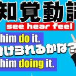 英語の”知覚動詞”の使い方！do と doingの使い分け（わかりやすい英文法）