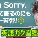 I’m sorry. 英語で謝るのにもヒト苦労！パート１英語ガク習塾 Lesson1